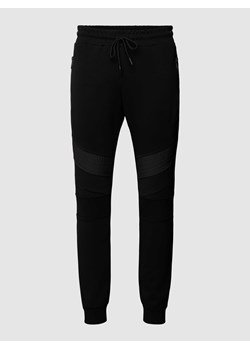 Spodnie dresowe z elastycznym ściągaczem ze sklepu Peek&Cloppenburg  w kategorii Spodnie męskie - zdjęcie 168223479