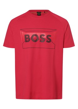 BOSS Green Koszulka męska - Tee 2 Mężczyźni fuksja nadruk ze sklepu vangraaf w kategorii T-shirty męskie - zdjęcie 168228898