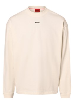 HUGO Męska koszula z długim rękawem - Dapaso Mężczyźni Bawełna écru jednolity ze sklepu vangraaf w kategorii T-shirty męskie - zdjęcie 168228907