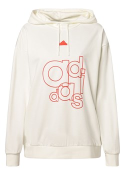 adidas Sportswear Damski sweter z kapturem Kobiety biały nadruk ze sklepu vangraaf w kategorii Bluzy damskie - zdjęcie 168228928