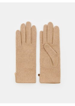 Mohito - Beżowe rękawiczki z wełną - beżowy ze sklepu Mohito w kategorii Rękawiczki damskie - zdjęcie 168230755