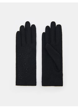 Mohito - Czarne rękawiczki z wełną - czarny ze sklepu Mohito w kategorii Rękawiczki damskie - zdjęcie 168230767