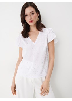 Mohito - Bluzka w kropki - biały ze sklepu Mohito w kategorii Bluzki damskie - zdjęcie 168232688