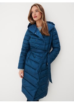 Mohito - Pikowany płaszcz - niebieski ze sklepu Mohito w kategorii Płaszcze damskie - zdjęcie 168233317