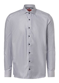 Finshley & Harding Koszula męska - Łatwe prasowanie Mężczyźni Slim Fit Bawełna jasnoniebieski wypukły wzór tkaniny ze sklepu vangraaf w kategorii Koszule męskie - zdjęcie 168238008