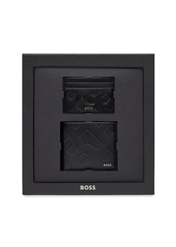 Zestaw portfel i etui na karty Boss Gbbm 8Cc Card Case 50513668 Black 001 ze sklepu eobuwie.pl w kategorii Portfele męskie - zdjęcie 168239408