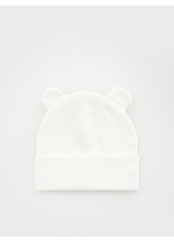 Reserved - Czapka z uszami - złamana biel ze sklepu Reserved w kategorii Czapki dziecięce - zdjęcie 168244025