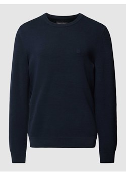 Sweter z dzianiny z wyhaftowanym logo ze sklepu Peek&Cloppenburg  w kategorii Swetry męskie - zdjęcie 168244149
