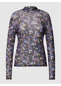Bluzka z półprzezroczystego materiału z długim rękawem i stójką model ‘VIVOLETTIS’ ze sklepu Peek&Cloppenburg  w kategorii Bluzki damskie - zdjęcie 168244386