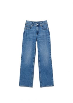 Cropp - Ciemnoniebieskie jeansy baggy - niebieski ze sklepu Cropp w kategorii Jeansy damskie - zdjęcie 168246137