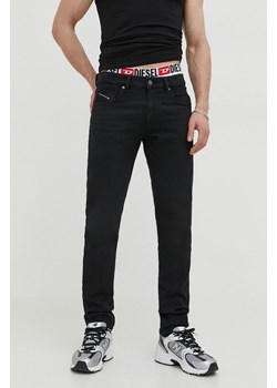 Diesel jeansy 2021 D-STRUKT męskie kolor czarny ze sklepu ANSWEAR.com w kategorii Jeansy męskie - zdjęcie 168246286