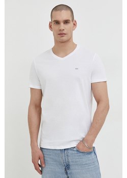 Diesel t-shirt bawełniany 3-pack męski kolor biały gładki ze sklepu ANSWEAR.com w kategorii T-shirty męskie - zdjęcie 168246366