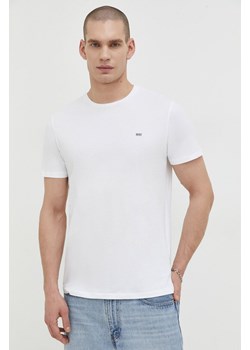 Diesel t-shirt bawełniany 3-pack męski kolor biały gładki ze sklepu ANSWEAR.com w kategorii T-shirty męskie - zdjęcie 168246376
