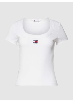 T-shirt z naszywką z logo ze sklepu Peek&Cloppenburg  w kategorii Bluzki damskie - zdjęcie 168247276