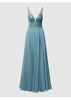 Sukienka wieczorowa z obszyciem cekinami ze sklepu Peek&Cloppenburg  w kategorii Sukienki - zdjęcie 168247505