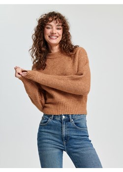 Sinsay - Sweter z miękkiej dzianiny - brązowy ze sklepu Sinsay w kategorii Swetry damskie - zdjęcie 168249867
