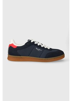 Pepe Jeans sneakersy PMS00012 kolor niebieski PLAYER COMBI M ze sklepu ANSWEAR.com w kategorii Buty sportowe męskie - zdjęcie 168250566