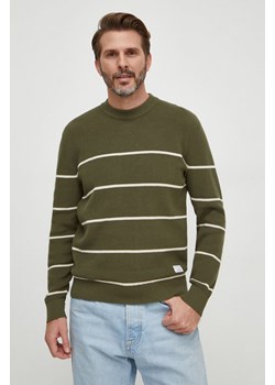 Pepe Jeans sweter bawełniany MAX kolor zielony lekki PM702399 ze sklepu ANSWEAR.com w kategorii Swetry męskie - zdjęcie 168250715
