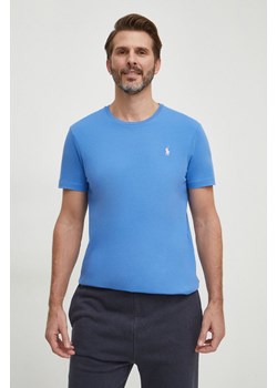 Polo Ralph Lauren t-shirt bawełniany kolor niebieski ze sklepu ANSWEAR.com w kategorii T-shirty męskie - zdjęcie 168256077