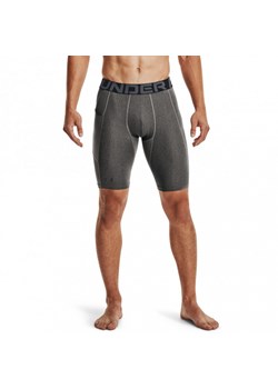 Męskie spodenki treningowe Under Armour HeatGear Pocket Long Shorts - szare ze sklepu Sportstylestory.com w kategorii Spodenki męskie - zdjęcie 168259199