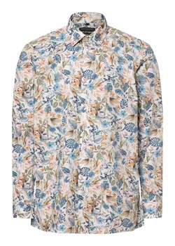 Finshley & Harding Koszula męska - Łatwe prasowanie Mężczyźni Modern Fit Bawełna niebieski wzorzysty ze sklepu vangraaf w kategorii Koszule męskie - zdjęcie 168265126