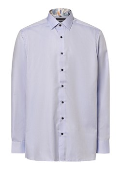 Finshley & Harding Koszula męska - Łatwe prasowanie - Bardzo długie rękawy Mężczyźni Modern Fit Bawełna jasnoniebieski wypukły wzór tkaniny ze sklepu vangraaf w kategorii Koszule męskie - zdjęcie 168265128