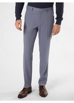 BOSS Spodnie - H-Leon-MM-C-224 Mężczyźni Regular Fit Sztuczne włókno niebieski marmurkowy ze sklepu vangraaf w kategorii Spodnie męskie - zdjęcie 168265155