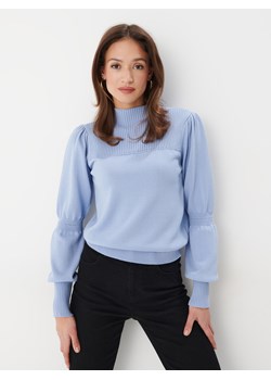 Mohito - Sweter z bufiastym rękawem - błękitny ze sklepu Mohito w kategorii Swetry damskie - zdjęcie 168266255