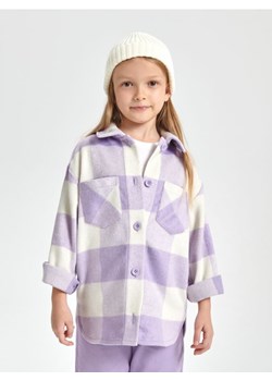 Sinsay - Kurtka koszulowa w kratę - fioletowy ze sklepu Sinsay w kategorii Kurtki dziewczęce - zdjęcie 168268767