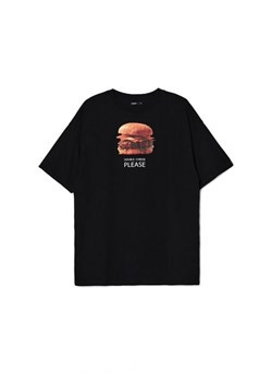 Cropp - Czarny t-shirt z fotoprintem - czarny ze sklepu Cropp w kategorii Bluzki damskie - zdjęcie 168270565
