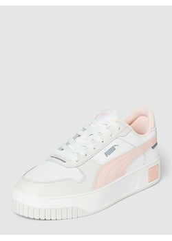 Sneakersy ze skóry z obszyciem w kontrastowym kolorze model ‘Carina Street’ ze sklepu Peek&Cloppenburg  w kategorii Buty sportowe damskie - zdjęcie 168272086