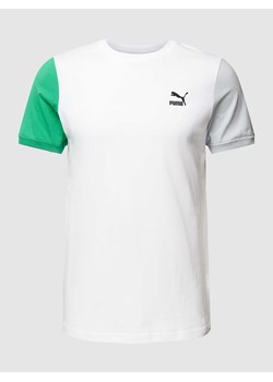 T-shirt z nadrukiem z logo model ‘Classics Block Tee’ ze sklepu Peek&Cloppenburg  w kategorii T-shirty męskie - zdjęcie 168273609