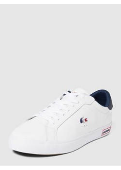 Sneakersy ze skóry z detalami z logo model ‘POWERCOURT’ ze sklepu Peek&Cloppenburg  w kategorii Trampki męskie - zdjęcie 168274679
