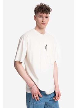 A-COLD-WALL* t-shirt bawełniany Utilty kolor beżowy gładki ACWMTS117-STONE ze sklepu ANSWEAR.com w kategorii T-shirty męskie - zdjęcie 168277666