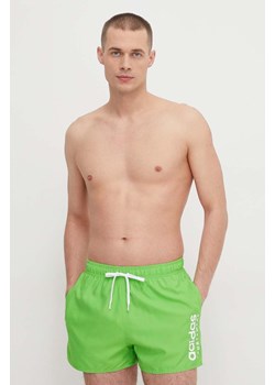adidas szorty kąpielowe kolor zielony ze sklepu ANSWEAR.com w kategorii Kąpielówki - zdjęcie 168277767