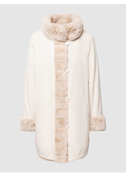 Płaszcz dwustronny z obszyciem ze sztucznego futra ze sklepu Peek&Cloppenburg  w kategorii Płaszcze damskie - zdjęcie 168279908