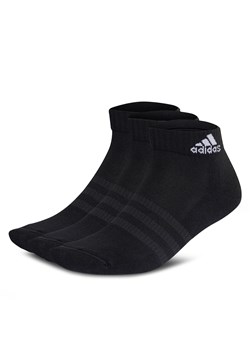 Skarpety Niskie Unisex adidas Cushioned Sportswear Ankle Socks 3 Pairs IC1277 black/white ze sklepu eobuwie.pl w kategorii Skarpetki damskie - zdjęcie 168280269