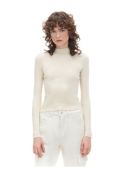 Cropp - Beżowy sweter z półgolfem - beżowy ze sklepu Cropp w kategorii Swetry damskie - zdjęcie 168288397