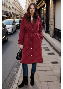 Płaszcz pikowany Cherry Charm XS ze sklepu NAOKO w kategorii Płaszcze damskie - zdjęcie 168290137