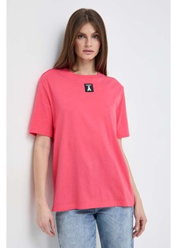 Patrizia Pepe t-shirt bawełniany damski kolor różowy 8M1612 J089 ze sklepu ANSWEAR.com w kategorii Bluzki damskie - zdjęcie 168291099