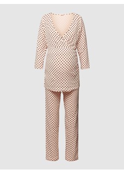 Piżama ciążowa z rękawem o dł. 3/4,o kroju odpowiednim do karmienia piersią ze sklepu Peek&Cloppenburg  w kategorii Piżamy damskie - zdjęcie 168292798