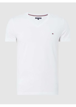 T-shirt o kroju Slim Fit z dekoltem w serek ze sklepu Peek&Cloppenburg  w kategorii T-shirty męskie - zdjęcie 168292897