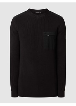 Sweter z kieszenią na piersi model ‘Triton’ ze sklepu Peek&Cloppenburg  w kategorii Swetry męskie - zdjęcie 168292918