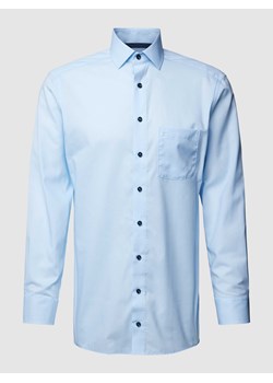 Koszula biznesowa o kroju modern fit z kołnierzykiem typu kent model ‘GLOBAL’ ze sklepu Peek&Cloppenburg  w kategorii Koszule męskie - zdjęcie 168294266