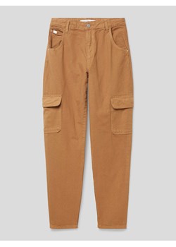 Spodnie cargo z naszywką z logo model ‘BARREL’ ze sklepu Peek&Cloppenburg  w kategorii Spodnie dziewczęce - zdjęcie 168295135