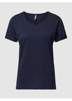 T-shirt z dekoltem w serek model ‘Babette’ ze sklepu Peek&Cloppenburg  w kategorii Bluzki damskie - zdjęcie 168295148