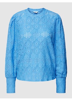 Bluzka z długim rękawem z ażurowym wzorem ze sklepu Peek&Cloppenburg  w kategorii Bluzki damskie - zdjęcie 168295219