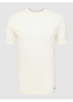 T-shirt z prążkowanym,okrągłym dekoltem model ‘ANTON’ ze sklepu Peek&Cloppenburg  w kategorii T-shirty męskie - zdjęcie 168295487