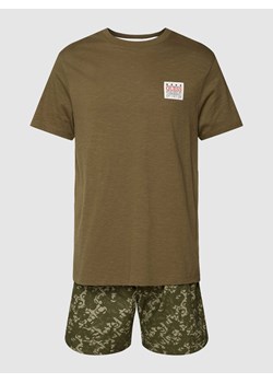 T-shirt z naszywką z logo ze sklepu Peek&Cloppenburg  w kategorii Piżamy męskie - zdjęcie 168295905