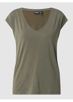 T-shirt z mieszanki modalu model ‘Kamala’ ze sklepu Peek&Cloppenburg  w kategorii Bluzki damskie - zdjęcie 168296386